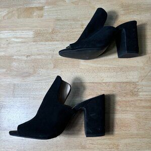 DKNY Women's Suede Black Heels